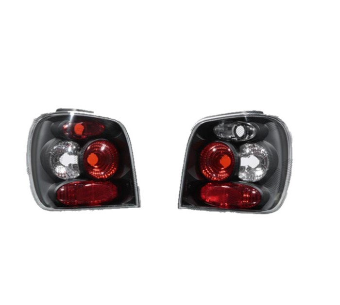 Set stopuri tuning VW POLO (6N) Hatchback, 10.1994-08.1999, Taiwan, partea stanga+dreapta, negru, transparent; cu locas bec;