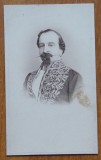 Foto Franz Duschek pe carton, secol 19, personalitate politica