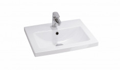 Lavoar pentru mobilier Como 60, 60 cm, alb, portelan sanitar, cod 049405-092 foto