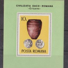 M1 TX4 5 - 1976 - Arheologie daco-romana - colita dantelata