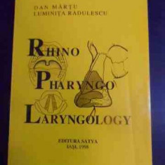 Rhino Pharyngo Laryngology - Dan Martu L. Radulescu ,542479