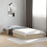 VidaXL Cadru pat fără saltea stejar sonoma 100x200 cm lemn prelucrat