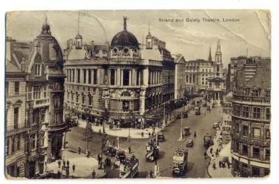 AD 1047 C. P. VECHE - STRAND AND GAIETY THEATRE, LONDON -1933-KOVACS ANDREI BUC. foto