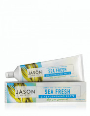 Pasta de dinti Sea Fresh, fara fluor, pentru intarirea dintilor, Jason, 170g foto