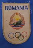 Emblema ( patch) Olimpica ROMĂNIA RSR/Olimpiada 1980 Moscova