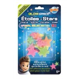 Decoratiuni de perete fosforescente- Stele 3D multicolore