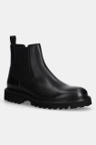 BOSS ghete chelsea de piele Julyo barbati, culoarea negru, 50529269