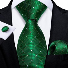 Set cravata + batista + butoni - matase - model 410