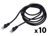 Patch cord UTP negru 3m 26AWG, Lanberg