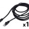 Patch cord UTP negru 3m 26AWG