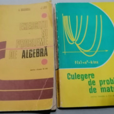 2 culegeri de probleme si exercitii Matematica Algebra pentru liceu