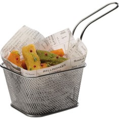 Cos mini-fry din inox, 10x8.5 cm