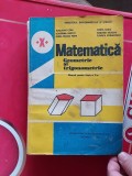 MATEMATICA GEOMETRIE SI TRIGONOMETRIE CLASA A X A COTA ,RADO ,RADUTIU, Clasa 10