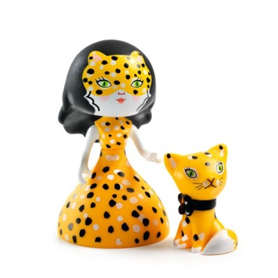 Figurina Arty Toys Printesa Feline si motanul Cleo, Djeco foto