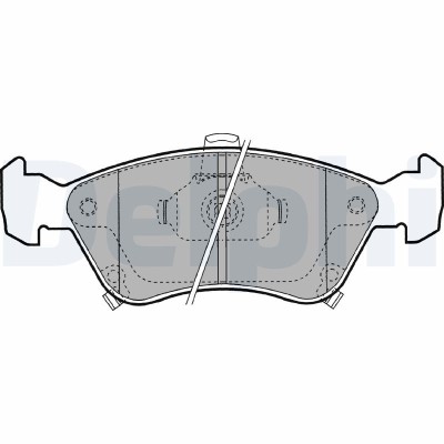 DELPHI LP1231 set placute frana,frana disc foto