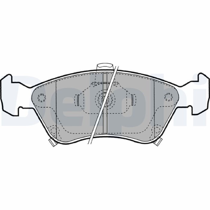 DELPHI LP1231 set placute frana,frana disc