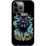 Husa compatibila cu Apple iPhone 14 Plus model Moon Wolf, Silicon, TPU, Viceversa, Transparent, Carcasa