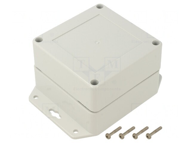 Carcasă universală ABS gri deschis 90x90x60mm