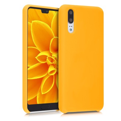 Husa pentru Huawei P20, Silicon, Portocaliu, 45689.180 foto