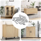 vidaXL Șurub cu Prindere 12 pcs Argintiu M6 x 35 mm Oțel 864578