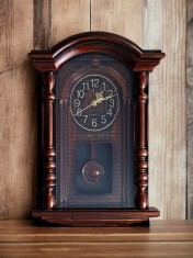 Ceas de perete cu pendul rustic 44 cm