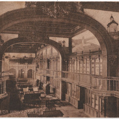 Carte poștală - România - 1923 - Iași - Biblioteca Universității, francare LP 72