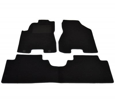 Covorase mocheta Hyundai TUCSON 8/2004-2/2010 Negru, set de 3 bucati AutoDrive ProParts foto