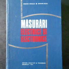 EDMOND NICOLAU - MASURARI ELECTRICE SI ELECTRONICE