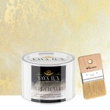 Vopsea Decorativă Perla Luxury Crem 0,5L cu fulgi perlați&ndash;Pensulă inclusă-Toro Decor