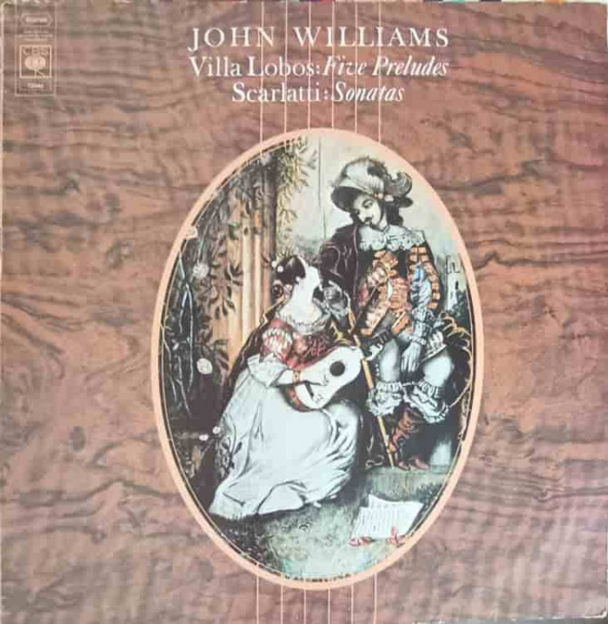 Disc vinil, LP. Five Preludes. Sonatas-John Williams, Villa Lobos, Scarlatti