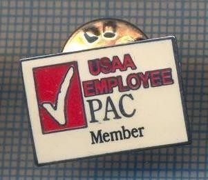 AX 983 INSIGNA -USAA EMPLOYEE PAC MEMBER - SINDICAT-SUA -PENTRU COLECTIONARI