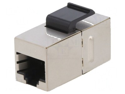Adaptor soclu RJ45 Cat 5e ecranat Keystone PoE x2 foto