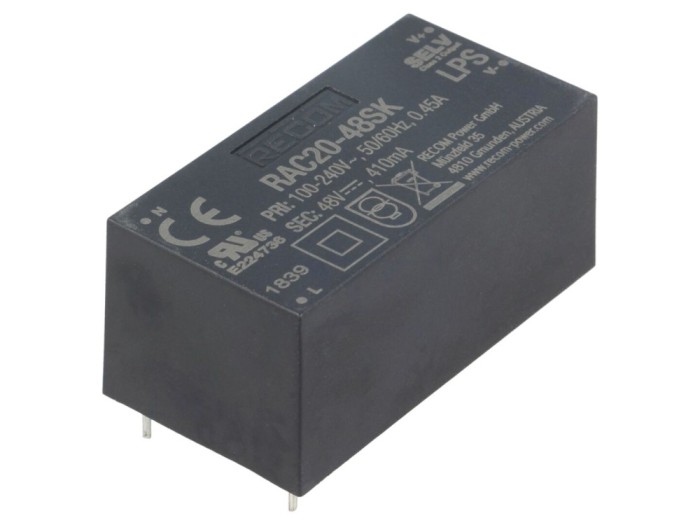 Convertor AC/DC 20W 48VDC