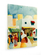 Tablou pe panza (canvas) - August Macke - Market in Tunis I foto