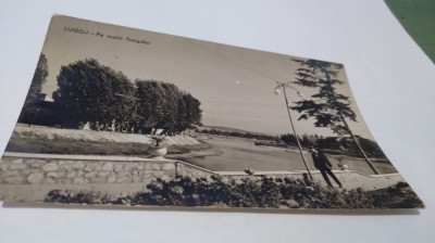 CARTE POSTALA LUGOJ -PE MALUL TIMISULUI CIRCULATA foto