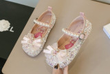 Pantofi roz cu strasuri, paiete si perlute - Princess (Marime Disponibila:, Superbaby