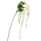 Ramură Artificială Flori Suspendate, 110cm, Verde cu Alb, Plastic