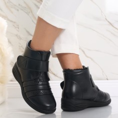 Ghete dama Imblanite Negre din Piele Ecologica Anaisa, 37