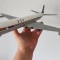 Avion macheta de colectie BOAC de Havilland Comet 4, 36x36 cm, scara 1:96