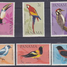 DB1 Fauna Pasari 1965 Panama 6 v. MNH