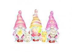 Sticker decorativ Pitici, Multicolor, 64 cm, 3945ST foto