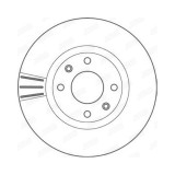 Disc frana Jurid 562129JC, parte montare : punte fata