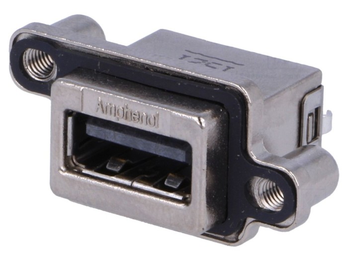 Conector USB A THT drept, IP68