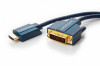 Cablu Profesional 1m HDMI - DVI 24+1 Ultra HD 4K 60Hz cupru AWG30 aurit Clicktronic