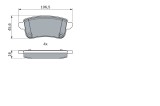 BOSCH 0 986 494 978 set placute frana,frana disc