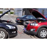 Cabluri Transfer Curent Auto 300A, Lungime 2.5m, Culoare Roșu/Negru