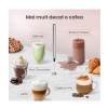 Mixer metalic manual pentru cafea sau alte bauturi, spuma perfecta la o simpla apasare, 2 x AA