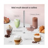 Cumpara ieftin Mixer metalic manual pentru cafea sau alte bauturi, spuma perfecta la o simpla apasare, 2 x AA