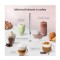 Mixer metalic manual pentru cafea sau alte bauturi, spuma perfecta la o simpla apasare, 2 x AA