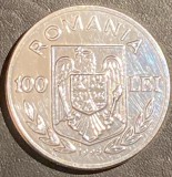 ROMANIA 100 LEI 1995 ,,FAO&quot;-50 ani, ARGINT/ PIESA DIN IMAGINI